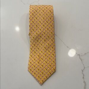 Lanvin Yellow and Pink Geometric Men's Tie